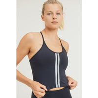 Reflective Accent Cami Cropped Active Tank