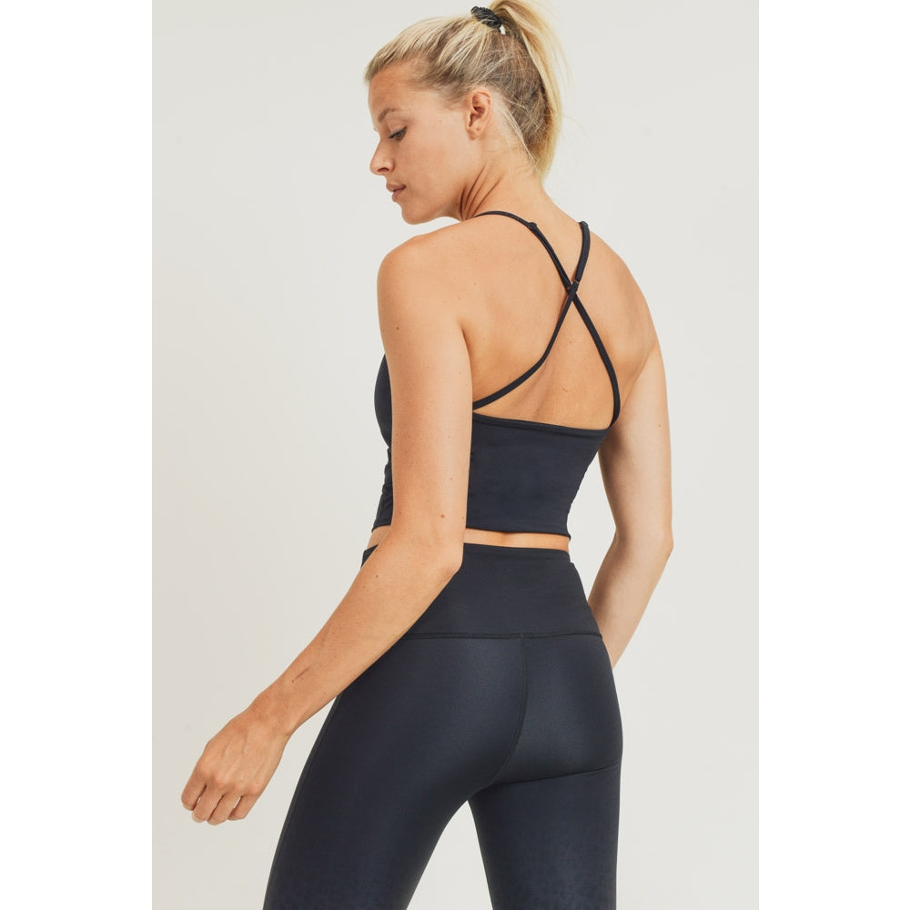 Reflective Accent Cami Cropped Active Tank