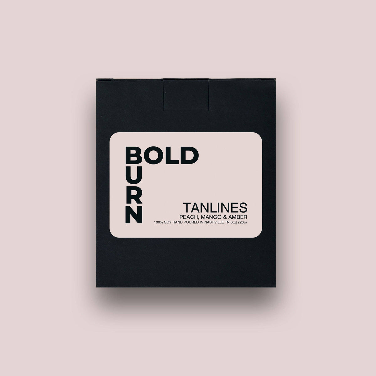 Tanlines Soy Candle - Bold Burn