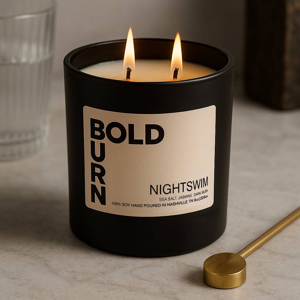 Bold Burn Soy Candle - Nightswim