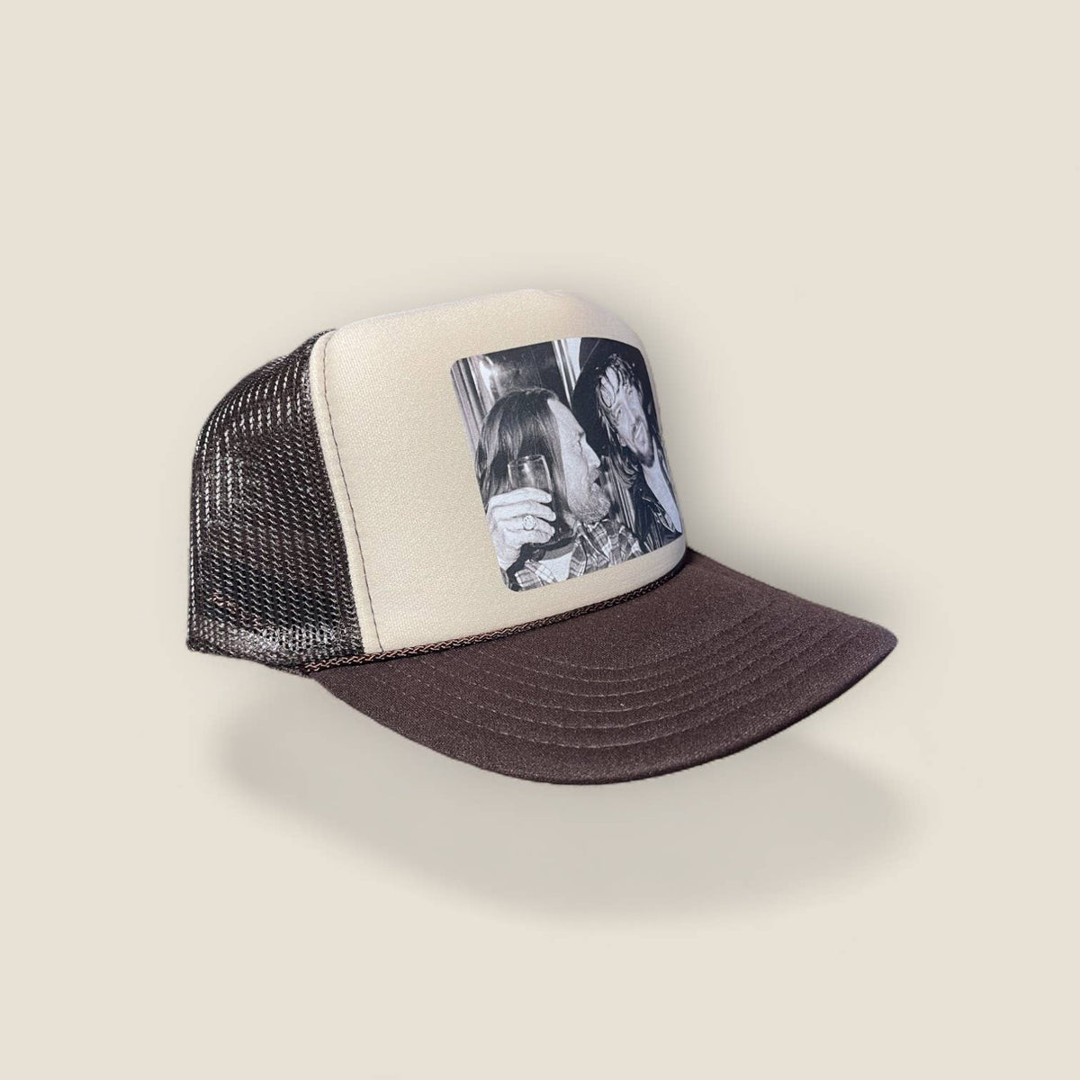 Waylon and Willie Trucker Hat | Khaki/Brown