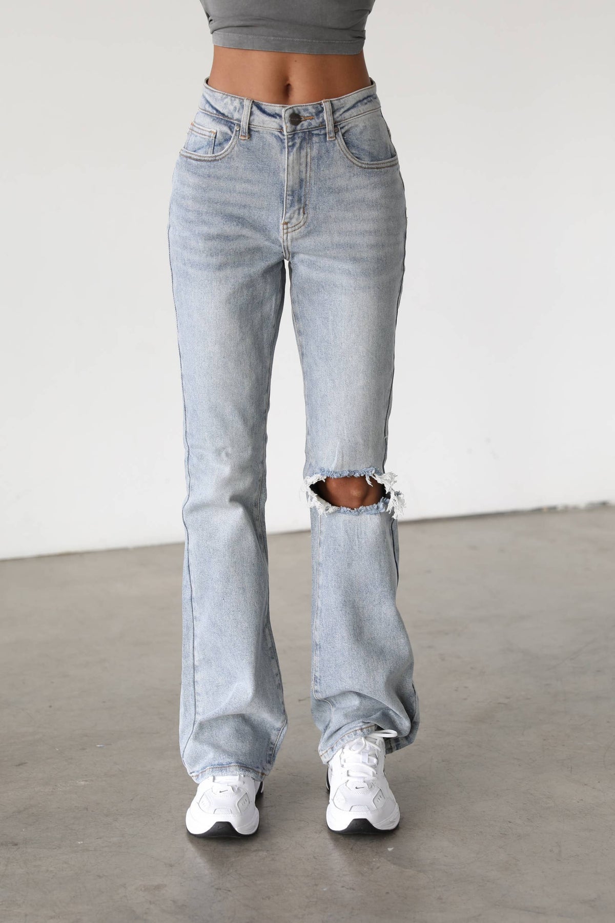Barely Flare High Rise  Denim Jeans