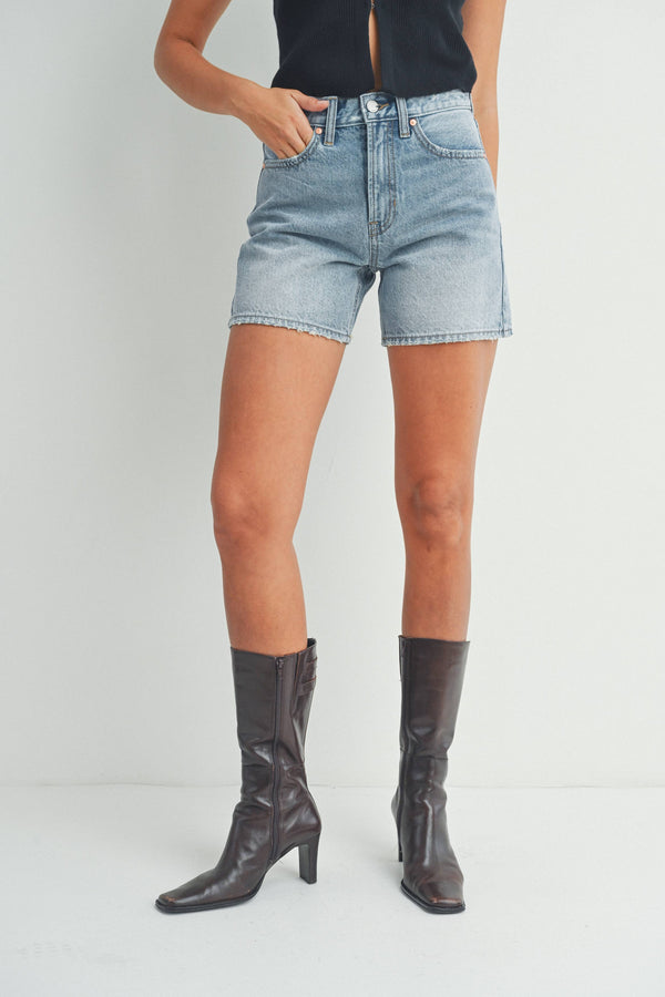 Sadie Longer Length Denim Short