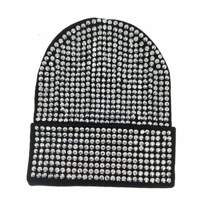 Rhinestone Patch Hiphop Beanie for unisex