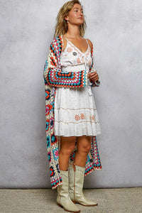 Long sleeve various colors crochet cardigan