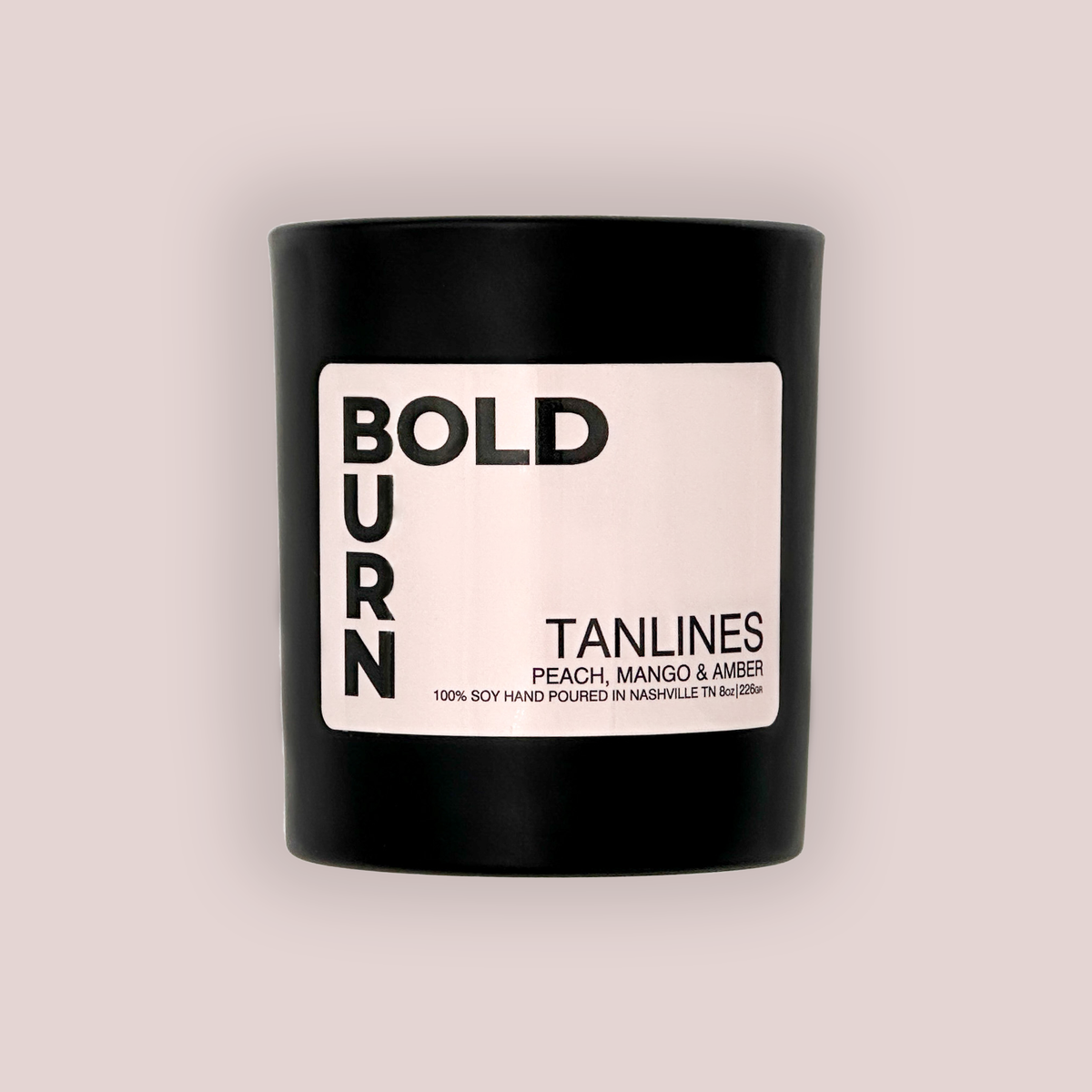 Tanlines Soy Candle - Bold Burn