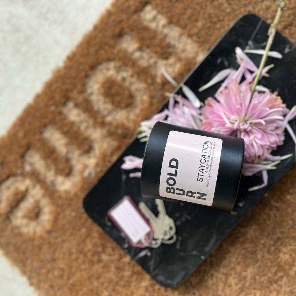 StaycationBold Burn Soy Candle - Staycation
