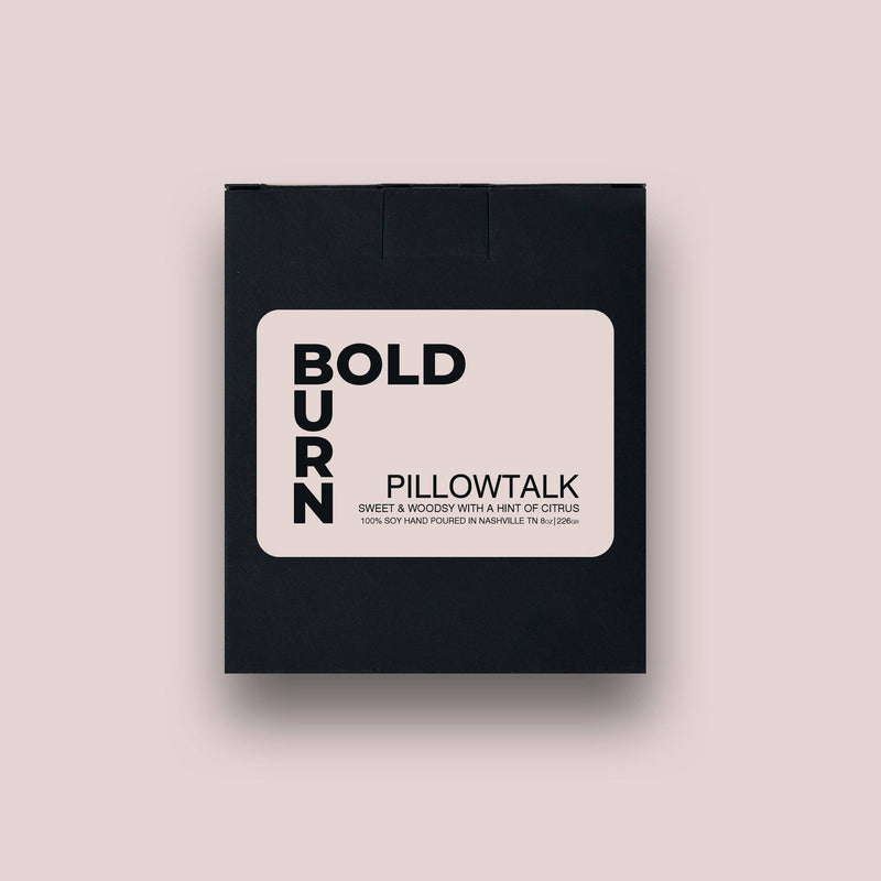Bold Burn Soy Candle - Pillowtalk