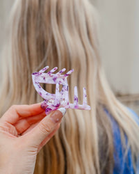 Amethyst Arch Small Hair Clip