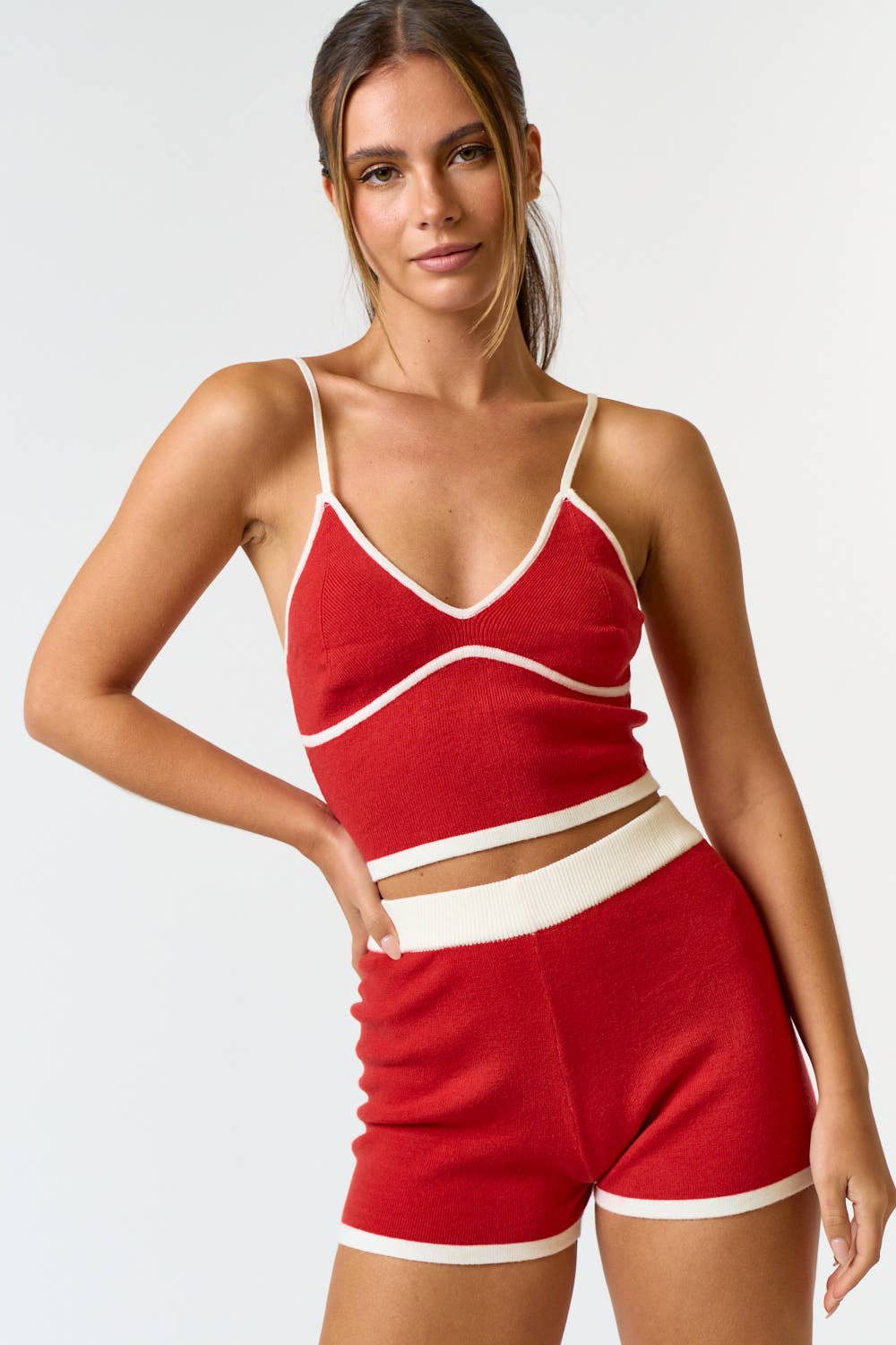 2-PIECE SWEATER TANK TOP AND SHORT SET – ShopWilde
