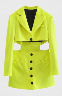 Blazer Mini Skirt Dress