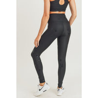 Star Foil High-Waisted Leggings - Black