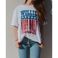 Willie Nelson Stars White Tee