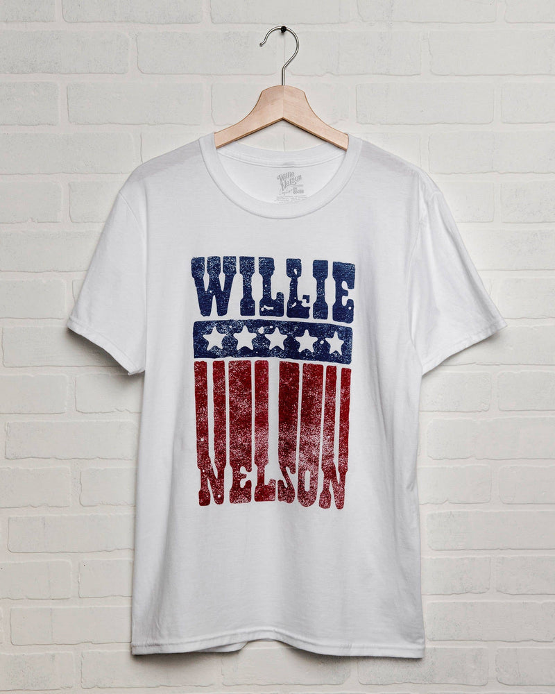 Willie Nelson Stars White Tee