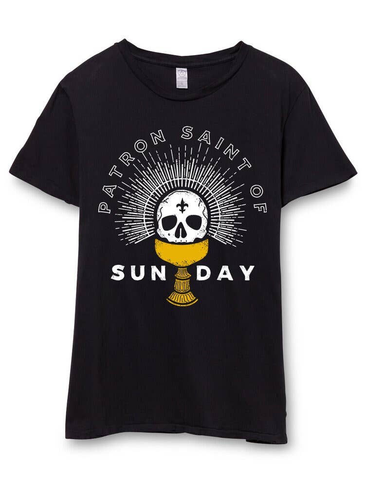 Patron Saint of Sundays Distressed Tee