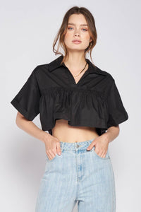 Emory Collared Crop - Black