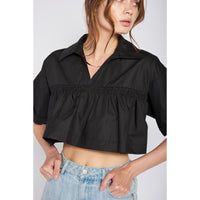Emory Collared Crop - Black