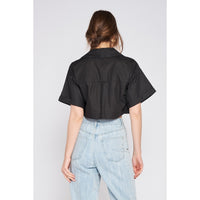 Emory Collared Crop - Black
