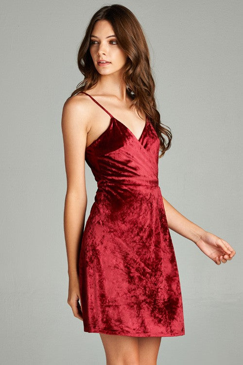 Crush On You Velvet Dress