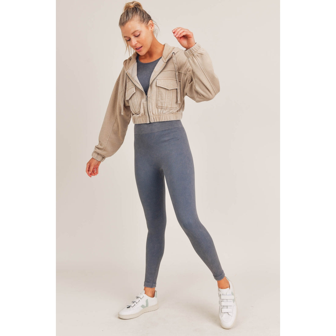 Burnout Wash Utility Cropped Jacket