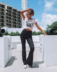 Glitter Splatter Bell Bottoms