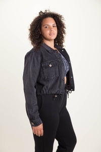 plus size denim jacket