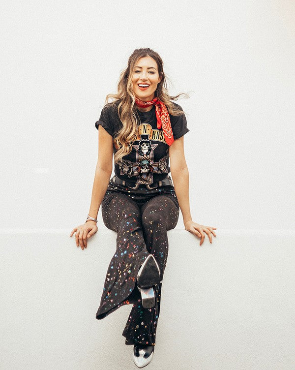 Glitter Splatter Bell Bottoms