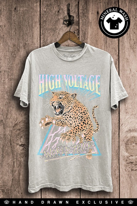 High Voltage T - Off White Mineral Wash