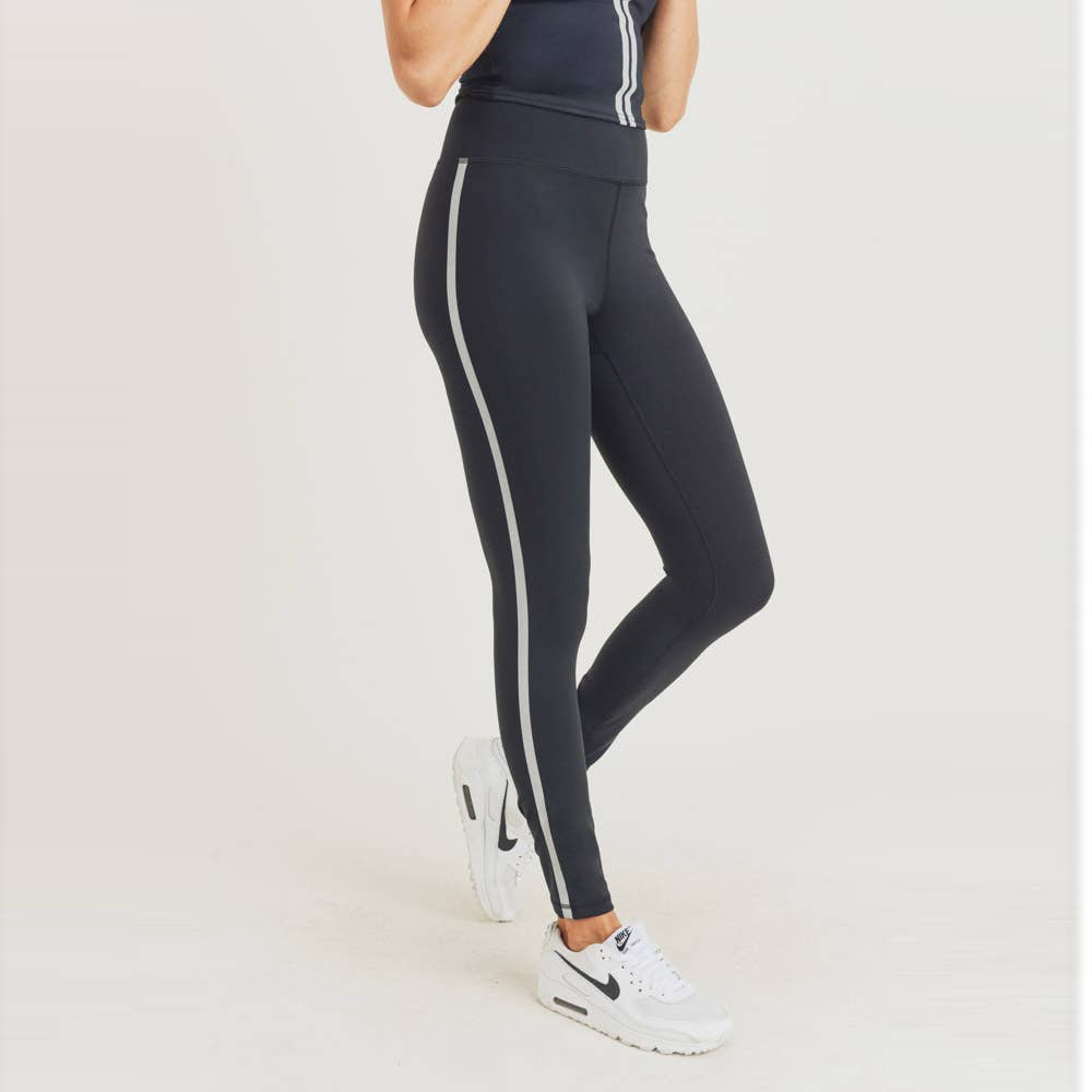 Reflective Accent Highwaist Leggings