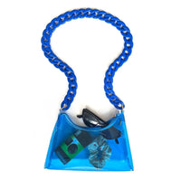 Clear Blue Crossbody Bag